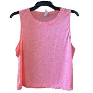 Peach workout tank tee size L